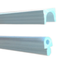 Profilato Plastico Bocca di Lupo per Giunzioni Ante cm.300 Maschio-Femmina mm.11x9 Bianco | Maco